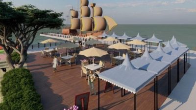 Bersama BUMN, Gubri Syamsuar Bangun Destinasi Wisata Khas Melayu Pelabuhan di Pasar Bawah