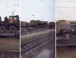 Dukung Invasi Rusia ke Ukraina, China Ketahuan Kirim Pasokan Kendaraan Militer Pakai Kereta Api