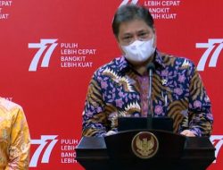 Ketua KPCPEN, Airlangga Hartarto: PPKM Di Luar Jawa Bali Seluruhnya Level 1