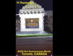 Jadi Target Vandalisme, Kuil Hindu di Kanada Dipenuhi Grafiti Anti India