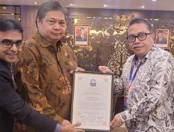 Menko Airlangga Jadi Salah Satu Dari Lima Tokoh Dunia Terima Priyadarshni Academy
