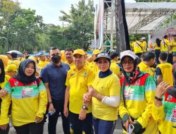Pecahkan Rekor MURI, 45 Ribu Warga Riau Ikut Jalan Sehat HUT Ke-58 Partai Golkar