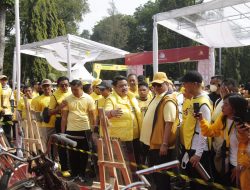Bakornas Fokusmaker Gelar Moto Fest Meriahkan Jalan Sehat HUT Ke-58 Partai Golkar