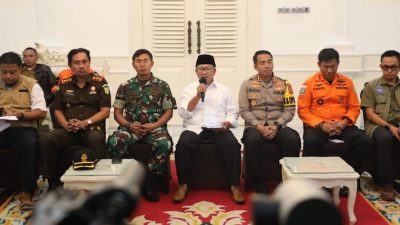 Bupati Herman Suherman Pimpin Langsung Penanganan Darurat Gempa Cianjur