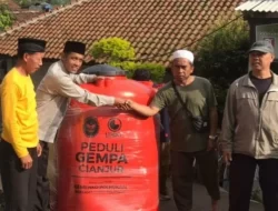 MDI Cianjur Salurkan Penampungan Air Bersih Untuk Wilayah Terdampak Gempa