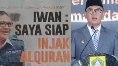 Heboh! Plt Bogor Iwan Setiawan Dikecam Karena Sumpah Akan Injak Al-Quran