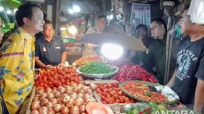 Wamendag Jerry Sambuaga Rajin Blusukan Tinjau Harga Bahan Pokok di Pasar Tradisional
