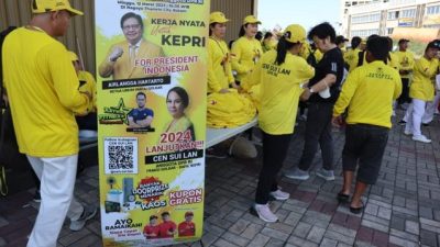 Cen Sui Lan Gaungkan Nama Airlangga Hartarto Lewat Senam Sehat Bersama Warga Batam