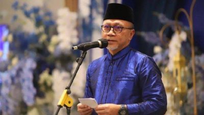 Zulkifli Hasan Lempar Pujian Untuk Prabowo dan Airlangga Hartarto di Hadapan Presiden Jokowi