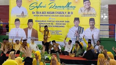 Ribuan Masyarakat Sumedang Antusias Hadiri Safari Ramadhan Partai Golkar Jabar