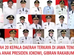 20 Kepala Daerah Terkaya di Jawa Tengah, Fadia Arafiq dan Gibran Memimpin Teratas
