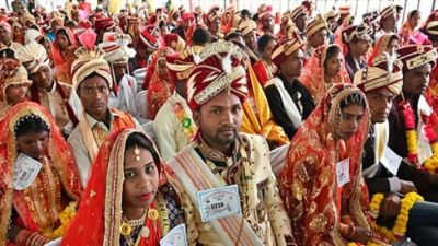 Pecahkan Rekor Dunia, 2.143 Pasangan Nikah Massal di Rajasthan, India