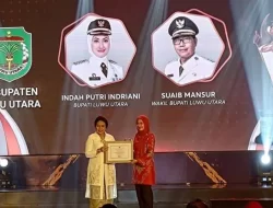 Indah Putri Indriani Sukses Jadikan Lutra Kota Layak Anak Kategori Nindya