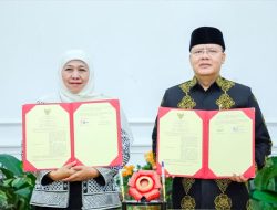Gubernur Bengkulu Rohidin Mersyah dan Gubernur Jatim Khofifah Jalin Kerjasama 4 Sektor