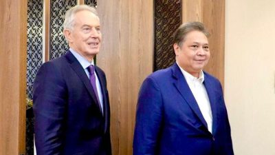 Sir Tony Blair Bertemu Menko Airlangga, Bahas Digitalisasi Hingga Perdagangan Internasional