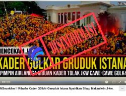 Hoax! Tidak Benar Ribuan Kader Partai Golkar Kepung Istana Presiden