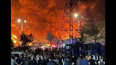 Ledakan Dahsyat di Bandara Tashkent Uzbekistan, Ratusan Orang Terluka