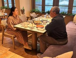 Menko Luhut Dijenguk Ketua DPR RI Puan Maharani di Singapura