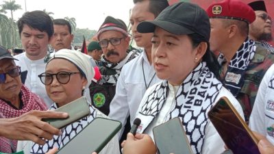 Puan Maharani Hadiri Aksi Bela Palestina di Monas: Murni Karena Hati Nurani