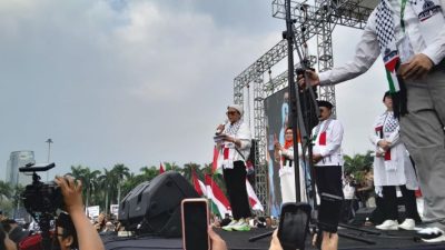 Menlu Retno Baca Puisi di Aksi Akbar Bela Palestina: Indonesiaku Akan Terus Bersamamu