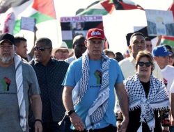 Presiden Kuba Miguel Diaz-Canel Pimpin Langsung Aksi Demo Dukung Palestina