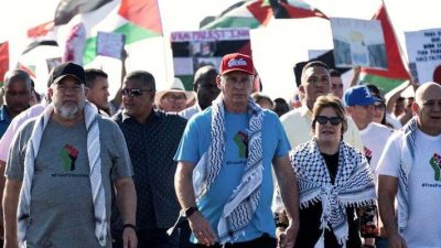 Presiden Kuba Miguel Diaz-Canel Pimpin Langsung Aksi Demo Dukung Palestina
