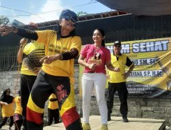 Bersama Dina Hidayana, H. Sardjono Gelar Senam Sehat OKEY DJOHN Untuk Ratusan Ibu-Ibu di Sukoharjo