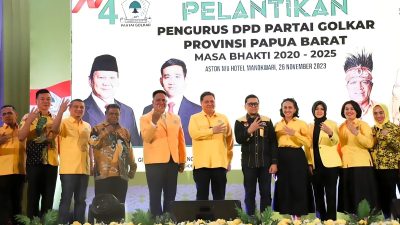 Airlangga Instruksikan Partai Golkar Papua Barat Raih 3 Kursi DPR RI dan Menangkan Prabowo-Gibran