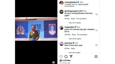 Akun Instagram Menko Mahfud MD Diretas, Posting Kegiatan Tentara Israel