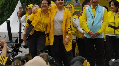 Diramaikan Ribuan Warga Kota Bandung, Senam Geulis Gemoy Partai Golkar Yang Digagas Nurul Arifin Meriah