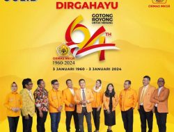 Achmad Taufan Soedirjo di HUT Ke-64 Ormas MKGR: Gotong Royong Untuk Menang Pemilu 2024