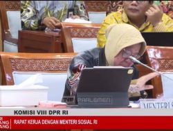 Mensos Risma Menangis Saat Rapat Dengan Komisi VIII DPR RI