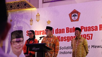 Kosgoro 1957, Ormas Pertama Serahkan Surat Dukungan Resmi Untuk Airlangga Hartarto di Munas Partai Golkar Mendatang