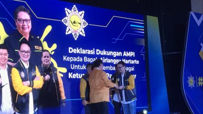 Airlangga Hartarto Didukung AMPI Kembali Maju Jadi Ketum DPP Partai Golkar Periode Mendatang