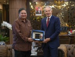 Bertemu Tony Blair, Menko Airlangga Bahas Inklusivitas Keuangan Hingga Stabilitas Geopolitik