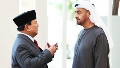 Bahas Pertahanan, Menhan Prabowo Temui Presiden UEA Sheikh MBZ di Abu Dhabi