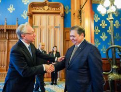 Menko Airlangga Bertemu Menteri Rusia Andrey Slepnev, Bahas Kerjasama Strategis Bidang Ekonomi-Perdagangan