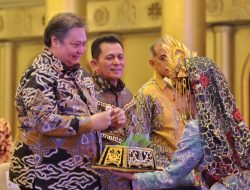 Gubernur Kepri, Ansar Ahmad Terima Bintang Abhinaya Jagadhita Dari Menko Airlangga
