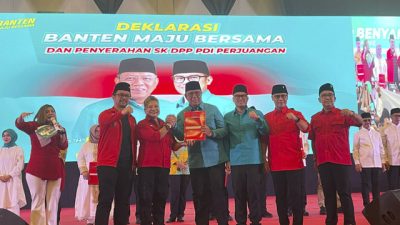 PDIP Dukung Duet Petahana Benyamin Davnie dan Pilar Saga Maju Pilwalkot Tangsel