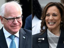 Kamala Harris Tunjuk Gubernur Minnesota Tim Walz Jadi Cawapresnya di Pemilu AS
