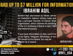 Komandan Hizbullah Ibrahim Aqil Ternyata Buronan AS, Kepalanya Dihargai Rp. 106 Miliar