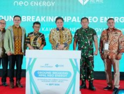 Menko Airlangga Harap Smelter HPAL Neo Energy di Morowali Dukung Transisi Energi