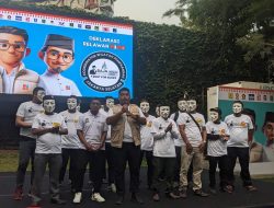 Gunakan Topeng Anonymous, BAJA RK Deklarasikan Diri Lawan Kampanye Hitam Terhadap RIDO di Pilgub Jakarta