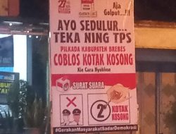 Gerakan Kotak Kosong Yakin ‘Metal’: Menang Total di Pilkada Brebes 2024