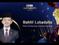 Bahlil Lahadalia Raih Penghargaan Tokoh Penggerak Investasi Hilirisasi di Ajang Detik Awards 2024