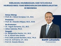 Bahlil Lahadalia: Kuliah Jurusan Ekonomi, Kerja di Lingkungan IT, Raih Gelar Doktor Bidang Hilirisasi