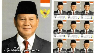 Ukraina Terbitkan Prangko Bergambar Prabowo