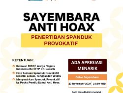 Jelang Pencoblosan Pilkada Jakarta, BAJA RK Gelar Sayembara Berhadiah Bertajuk ‘Pilkada Damai Anti Hoax’