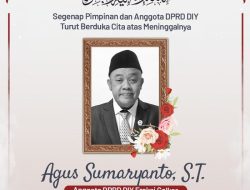 Innalillahi! Anggota FPG DPRD DIY, Agus Sumaryanto Meninggal Dunia