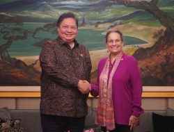 Menko Airlangga Bertemu Dubes AS Kamala Lakhdur, Bahas Tarif Impor Trump